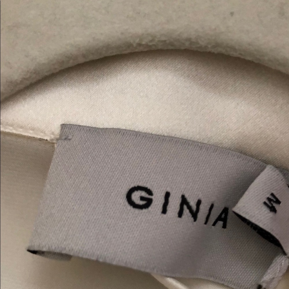 NWT Ginia Cream Silk Pajama Top - Picture 11 of 16